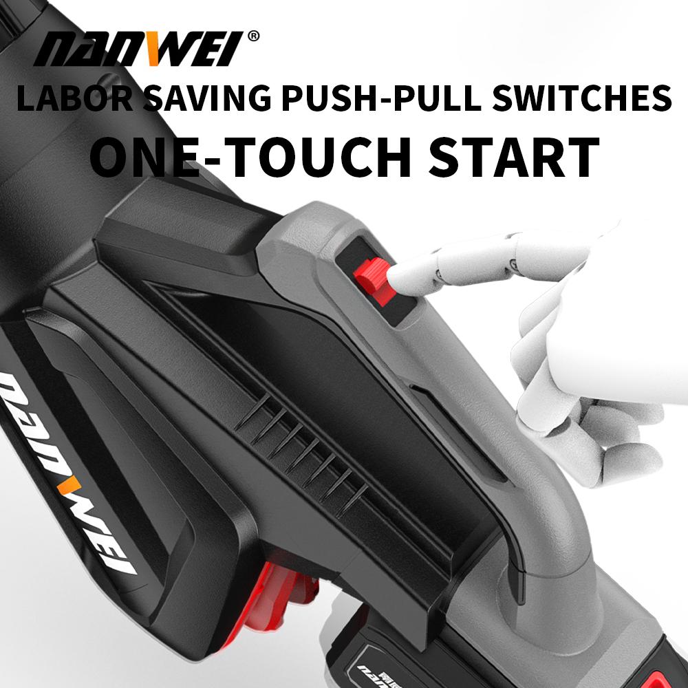 NANWEI Воздуходувка 13-ступенчатая мощность ветра 21 В 22500 об/мин