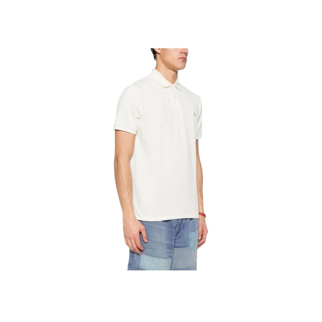 Polo Ralph Lauren Однотонная рубашка поло Мужские топы Белый 710680784-372