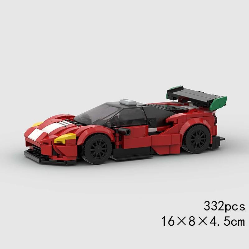 Скоростной кабриолет MOC Автомобиль Супергонка Техническое транспортное средство Модель Строительный блок Гоночный Раллийный Спортивный Кирпич Рождественский Подарок Игрушка Город