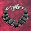 Black Obsidian Awesome Bracelet & Necklace Jewelry Set, 925 Solid Sterling Silver Jewelry, Handmade Gemstone Jewelry For Her