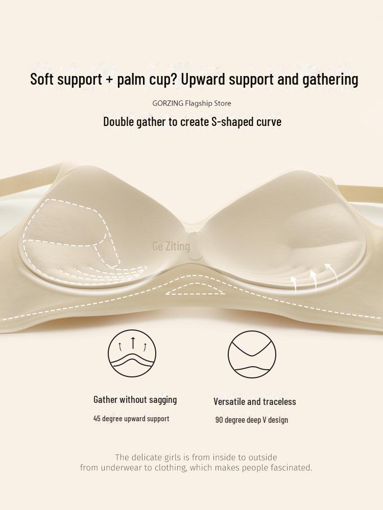 «Оригинальный корейский утолщенный бюстгальтер против провисания для маленькой груди»