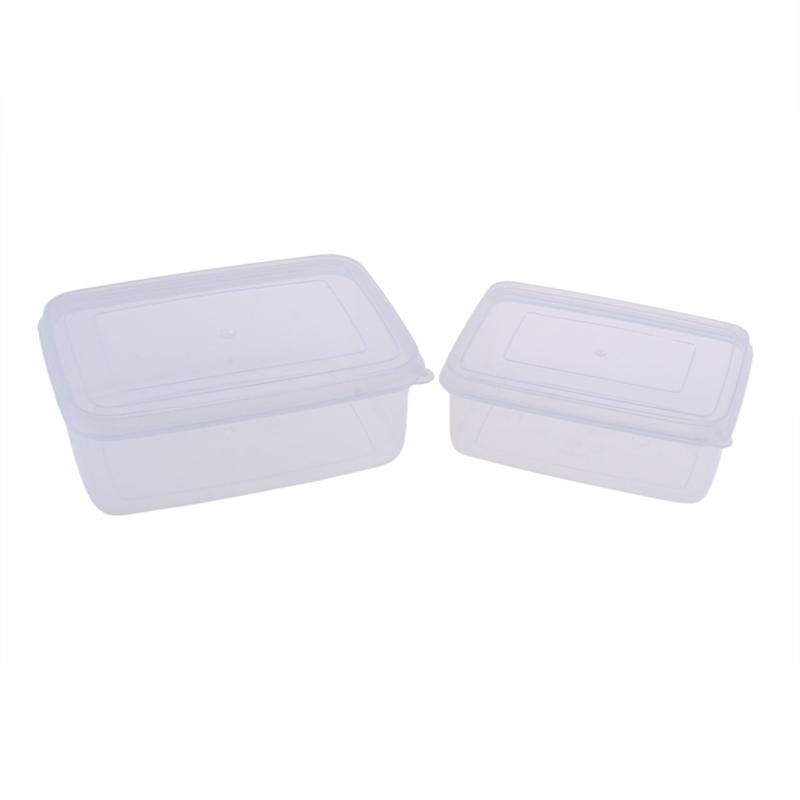 300/500 мл Прозрачный пластиковый прямоугольный контейнер для хранения, Специальный для холодильника, Герметичный, Пищевой, Кухонный контейнер для хранения