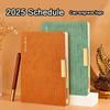 2025 Business Schedule, Student Daily Planner, Thickened Planner, Record Book, Notepad, Notebook, Memo, 200 Sheets, 400 Pages