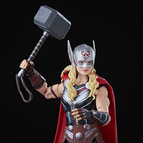 Hasbro Marvel Legends Series Тор: Любовь и гром Могучий Тор F1060 Оригинальный 6-дюймовый (15см) Фигурка с 4 аксессуарами и деталью для сборки фигурки