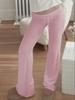 American Street High Waist Solid Color Flare Leggings: Slimming, Foldover Waist Sweatpants