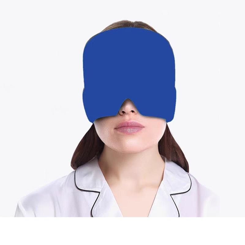Relief Headgear Migraine Relief Cap Gel Ice Cap Cold Compress Therapy Cap Ice Head Wrap Pack Eye Mask For Pressure Relieve Pain
