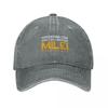 Javier Milei Argentina Personalized Retro Denim Washed Baseball Caps For Women Cowboy Activities Hats Camping Mens Snapback Cap