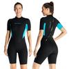 1.5mm Neoprene Short Sleeve Wetsuit Diving Snorkeling Surfing Warm Water Sports Mens Full Body Suit