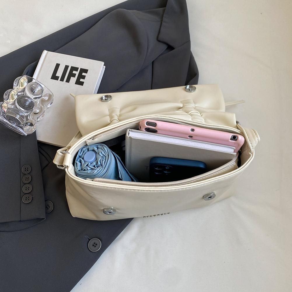 Женская сумка через плечо из искусственной кожи с бантом, повседневная сумка с регулируемым плечевым ремнем, модная сумка, модная сумка для покупок для повседневного офисного использования