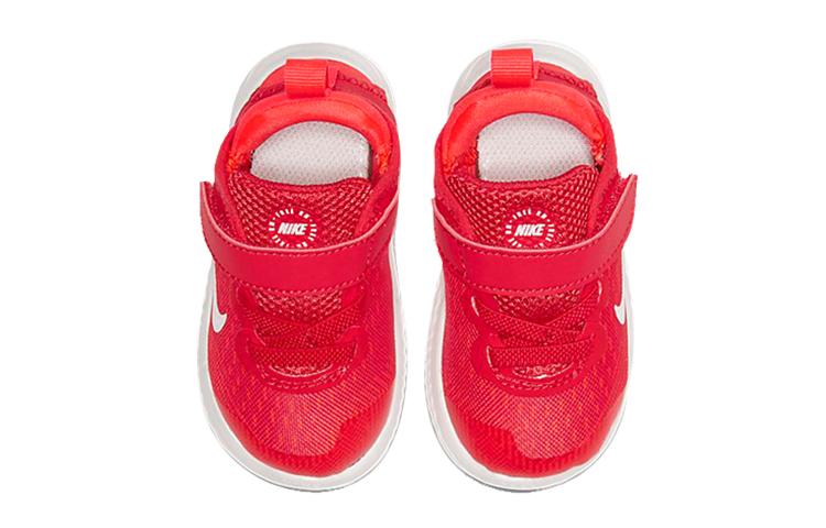 Nike Кроссовки для бега с липучками, низкие, красные, издание 2018 года, для младенцев и малышей AH3453-600