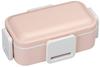 Скейтбордист Антибактериальный Ланч-бокс Тусклый Сделано в Японии Куполообразная Крышка для Мягкого Мороженого, Двухъярусный Контейнер, 600 мл, Розовый, (PFLW4AG-A)