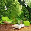 3d Wallpaper Green Forest Mural Big Tree Wall Painting Living Room Bedroom Modern Wall Murals