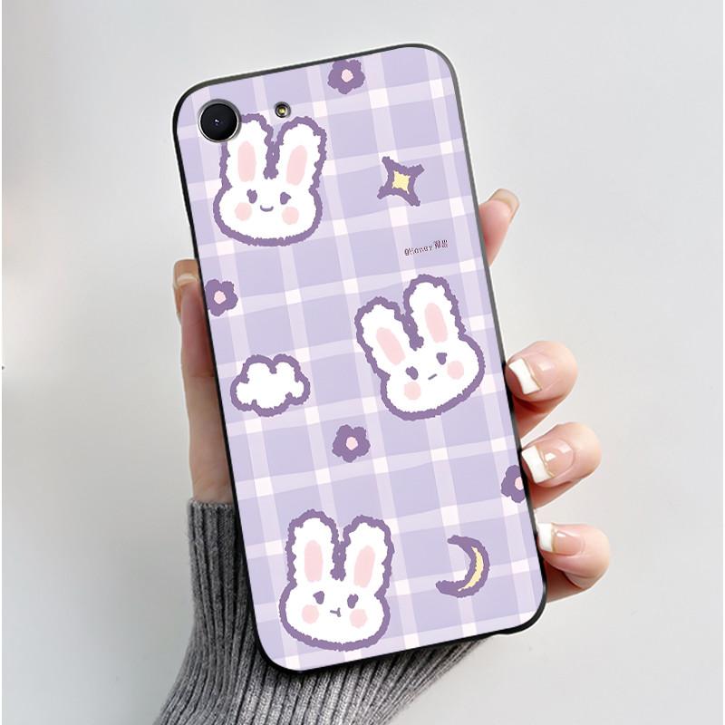 Case For sony Xperia XZ4 Compact Black Silicone Soft Case sony Xperia Ace 2019 Luxury Cute Love Rabbit Funny Cartoon Back Cover
