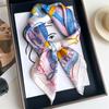 70 * 70cm New Silk Small Square Scarf For Women'S Neck Protection Professional Scarf Versatile Hair Tie Headscarf Scarf
