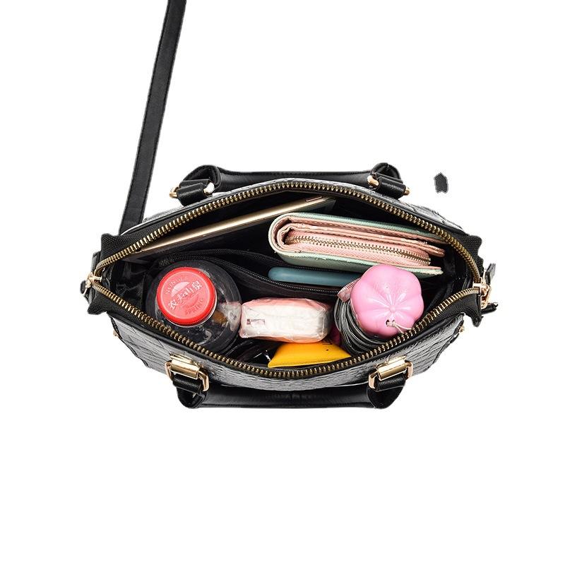 Винтажная женская сумка через плечо из крокодиловой кожи, кожаная сумка через плечо