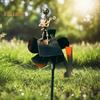 Garden Guitarist Windmill Metal Handmade Rock Guitarist Sculpture Music Man Wind Spinner for Music Lovers Gift Yard Lawn Decor