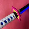 104cm Luminous Tomioka Giyuu Katana Kimetsu No Yaiba Light Sword Anime Demon Slayer Cosplay Prop Real Size Japanese Katana Toy