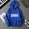 1986 Personality Street City Letter Print Tracksuit Women Novelty Fashion Hoodies Loose Fleece Hoody Casual Comfortable Clothes