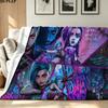 Jinx Print Flannel Blanket High Quality Warm Comfortable Cover for All Seasons Perfect for Gifts Home Decor
