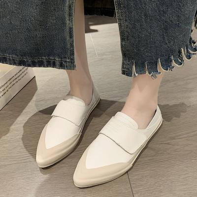 Модные осенние новые туфли на плоской подошве для женщин, модные туфли с острым носком и глубоким носком, мягкая подошва, нескользящая низкая обувь