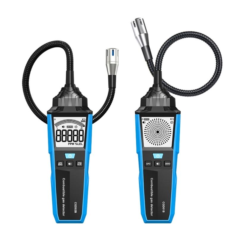 Портативный анализатор утечки горючего природного газа, точное обнаружение с помощью звукового и светового сигнала