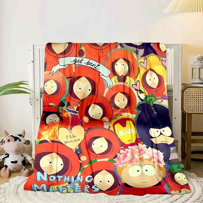 South Friends Adventure Blanket Flannel Blanket for bed, sofa, Camping, Hiking, Picnic Essentials, gift for family Fan gifts