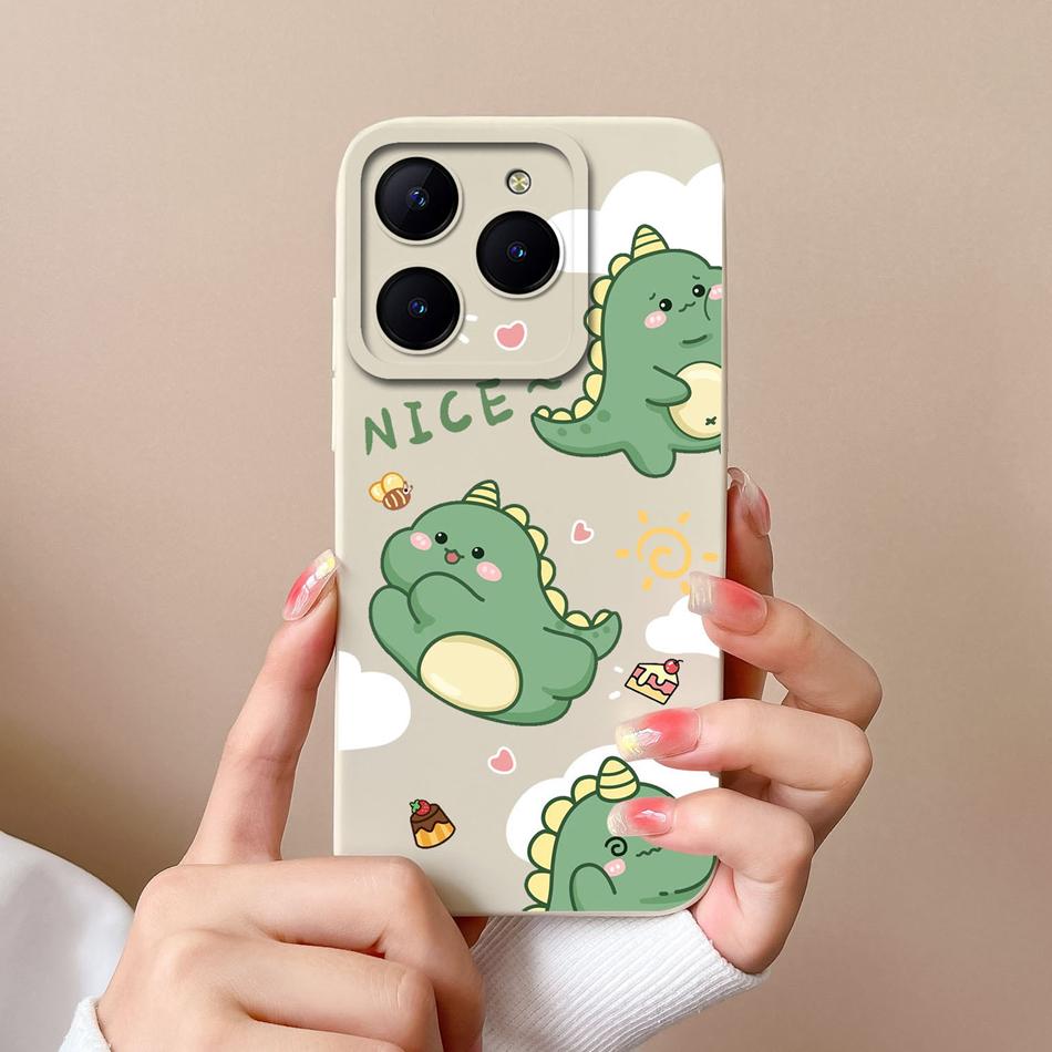 Phone Case For Realme C61 C63 Creative Back Cover For Realme C 61 C 63 Liquid Silicone Funda Full Protection Soft Bumper Cacasa