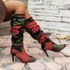 Sexy Knee High Chelsea Boots Pointed Toe High Heels Shoes 2024 Designer New Trend Western Boots Winter Walking Pumps Women Shoes