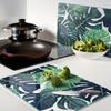 Multifunctional Decorative Glass Boards Tropical Leaves 2x40x52 cm