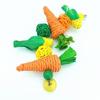 Carrot Shape Rattan Parrot Toy Handwoven Rabbit Teething Toys New Birds Chew Toy  Pet Accessories
