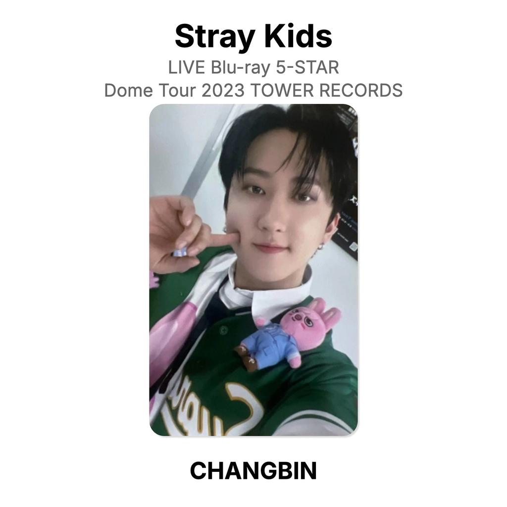 Stray Kids LIVE Blu-ray 5-STAR Dome Tour 2023 Официальная фотокарточка TOWER RECORDS