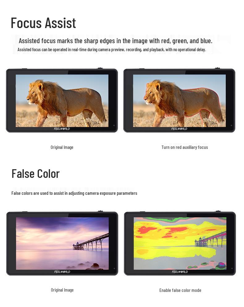 Fuwede 5.5" 4K Camera Director Monitor: High Brightness HD Screen for Mirrorless & DSLR