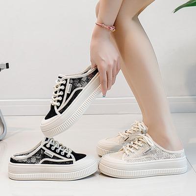 Женские шлепанцы с открытой пяткой, новая летняя дышащая одежда для беременных для улицы, широкая стопа, полная и худая, на одном ремешке, на толстой подошве, сетчатый верх, полушлепанцы