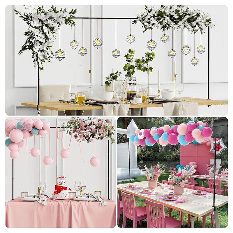 Metal Balloon Flower Arch Stand Table Pole Stand with Clamp Adjustable Table Stand For Wedding Happy Birthday Party Decorations