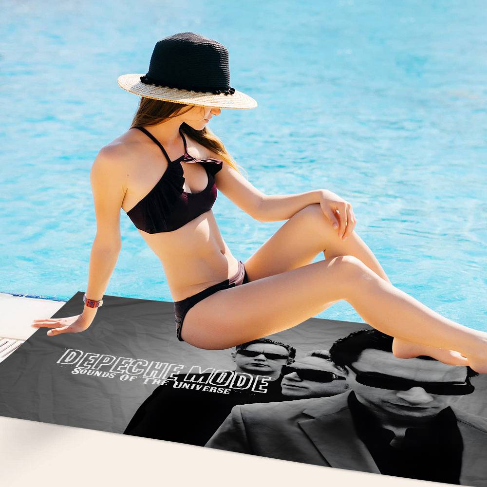 Rug D-depeches Modes Big Microfiber Beach Towels Quick Dry Towel Sand Beach Towels Pool Towel For Travel Swim Pool Yoga