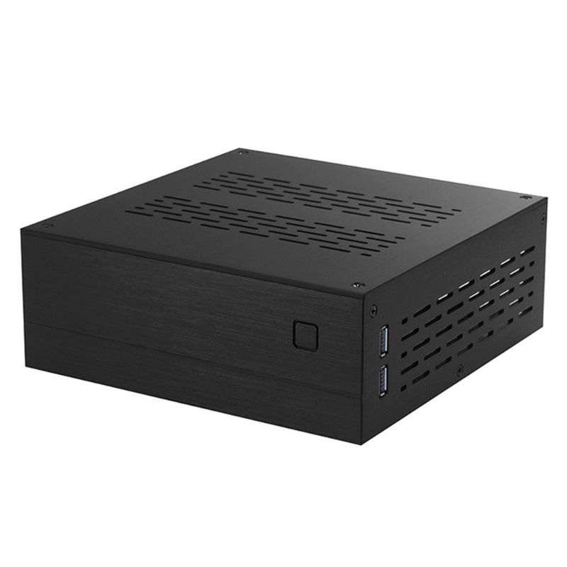 B01 Настольный корпус для ПК Mini ITX Компьютер для корпуса Шасси Алюминий/Стекло Портфель Компьютерный корпус для домашнего кинотеатра
