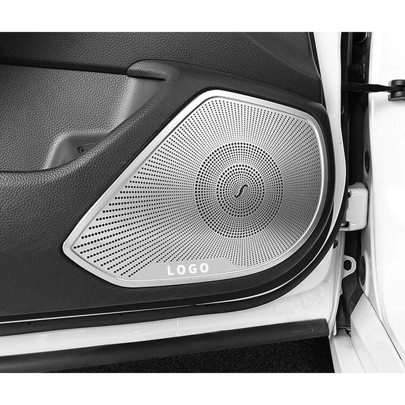 Car Frame Detector ide Door Audio Speak Sound Ring Cover For Honda Accord 10th 2018      Trim 2PCs