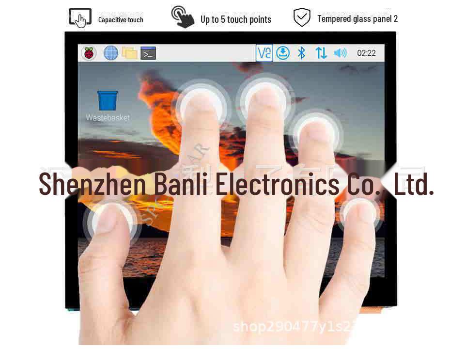 3.5-inch Raspberry Pi Display, HDMI-Compatible, Capacitive Touch, 640×480 IPS, with Headphone Jack