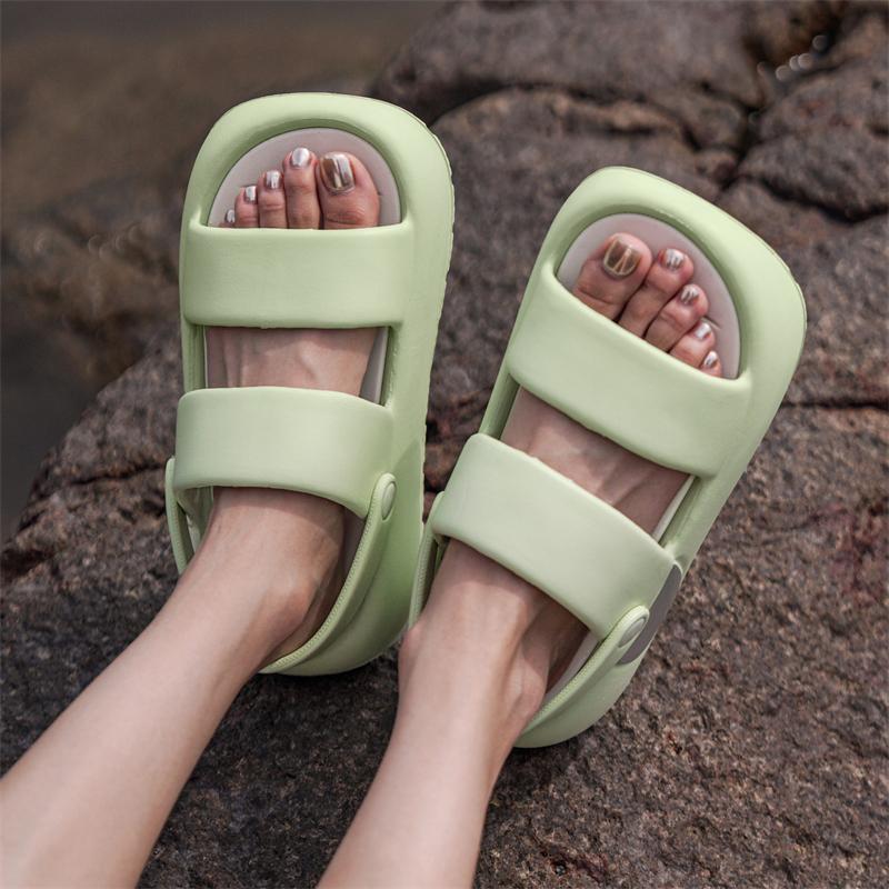 Fashion Summer Women's Platform Non-slip Elevating Slippers Flip-flops Light Beach Shoes Casual Sports Walking Sandals Girls