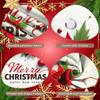 Party Backdrop Material Xmas Decoration Christmas Banner Poinsettia Design Festive Banner For Home Decoration Christmas Eve