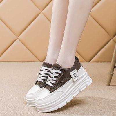 Мода Увеличение Роста Толстая Подошва Вулканизированные Плетеные Женские Летние Туфли Синие Кроссовки Женские Спортивная Мода Бескете Лоферы Обувь