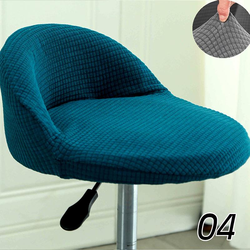 Чехол для барного стула Хлопковый Пылезащитный Противоскользящий Эластичный Жаккардовый Современный Износостойкий Чехол для обеденного стула для спальни, ресторана, отеля