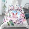Cartoon Cute Dog/Rabbit Bedding Set Nordic King Single Twin 90/135/150 Bed Cover 240×220 Duvet Cover For Girl Boy Kid Teens Gift