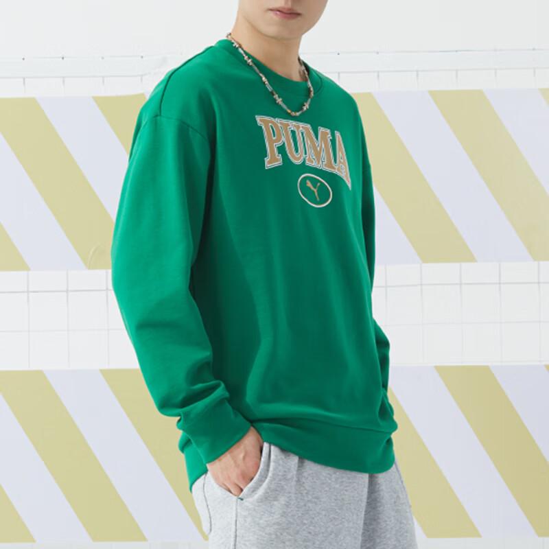 Puma Унисекс Свитшот в стиле Varsity с круглым вырезом 682929-86