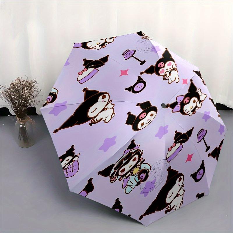 Kawaii, Characters Automatic opening and closing folding umbrella with 8 rib frame and compact travel design, perfect for all occasions | St