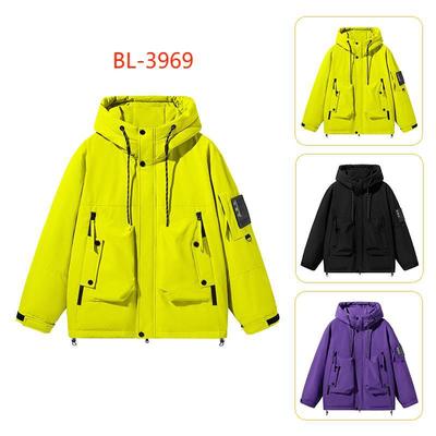 Новая зимняя куртка с капюшоном на 90% из белого утиного пуха, модная универсальная куртка в парном стиле BL396