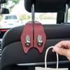 Автомобильный крючок для спинки сиденья автомобиля, двойной крючок для встроенного хранения автомобиля, скрытый подвесной крючок для хранения сзади