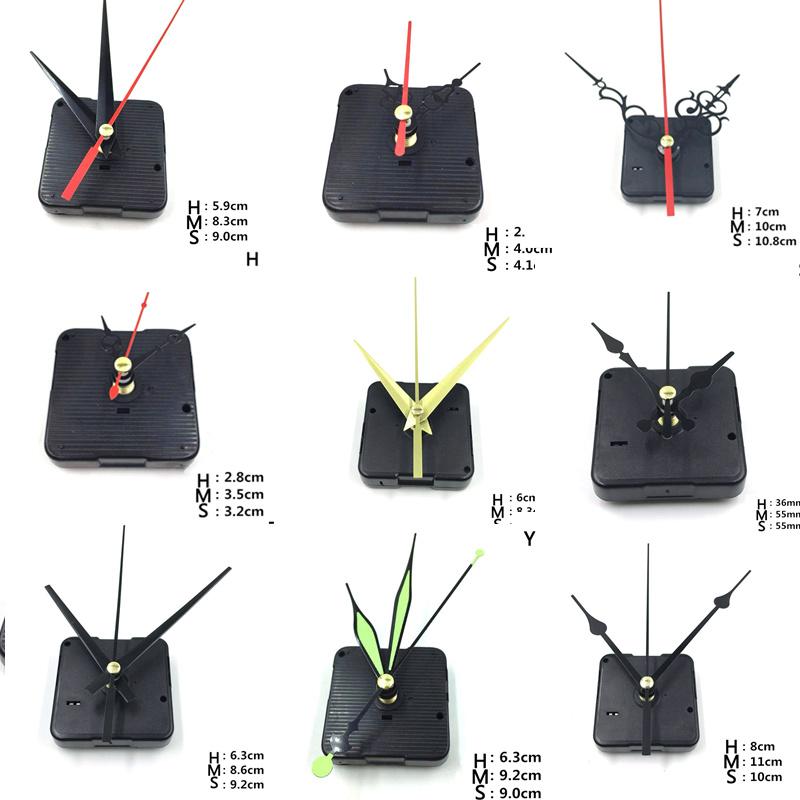 Подвесной DIY кварцевый часовой механизм для настенных часов, бесшумный, детали механизма, со стрелками, 1 комплект, новый