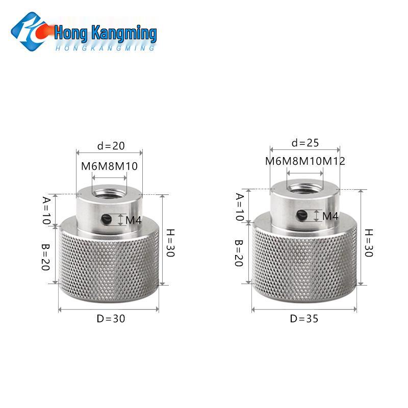 Ручная накатанная гайка из нержавеющей стали Hongkangming для M3-M12.