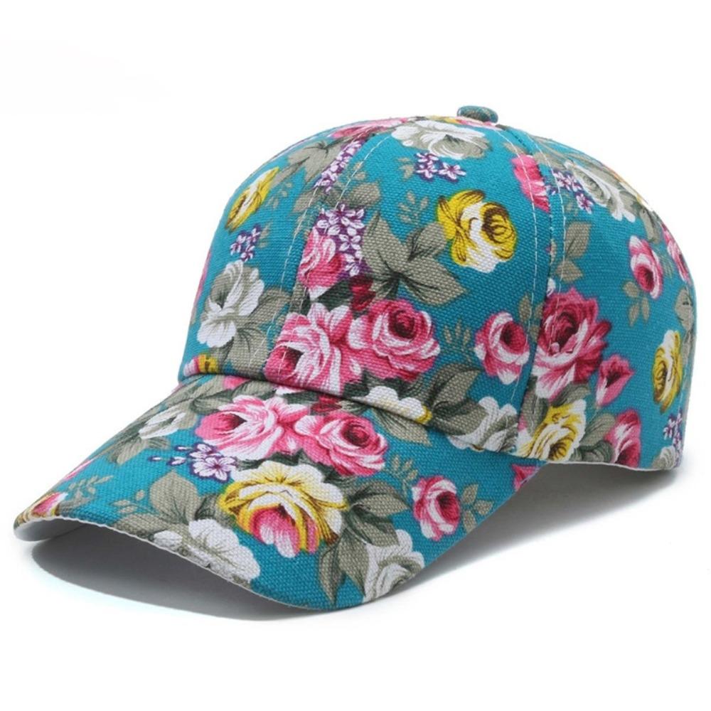 Flower Printed Baseball Cap Sun Protection Hip Hop Gorras Fashion Sport Snapback Hat  Outdoor